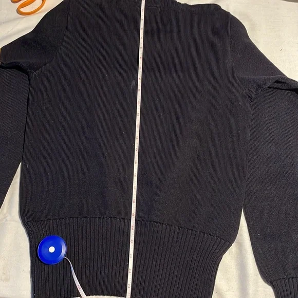 Vintage 1940s High School Letter Sweater Leather elbow patches—Sz 38 - Picture 8 of 12